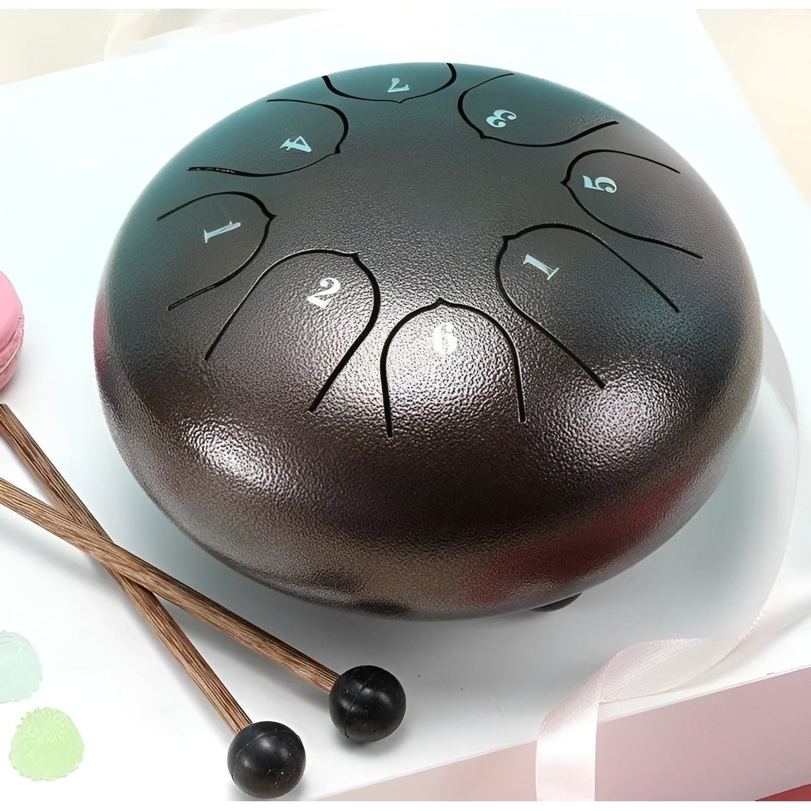 SerenityTone Trumma - Stålmun Water Utomhus Regn Trumma med Väska