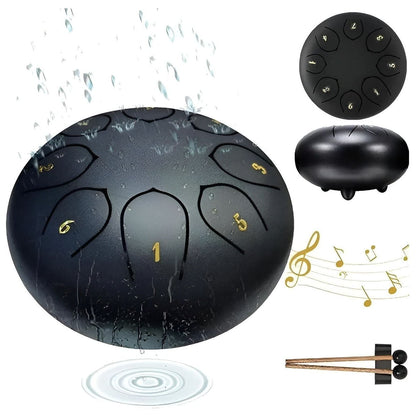 SerenityTone Trumma - Stålmun Water Utomhus Regn Trumma med Väska