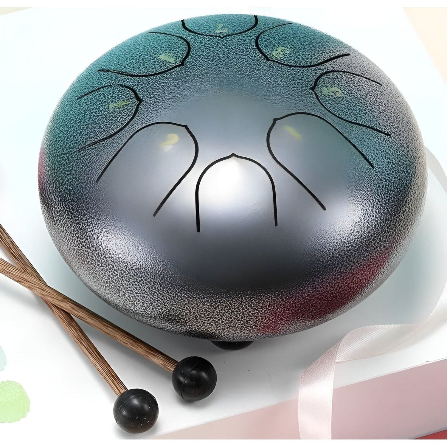 SerenityTone Trumma - Stålmun Water Utomhus Regn Trumma med Väska