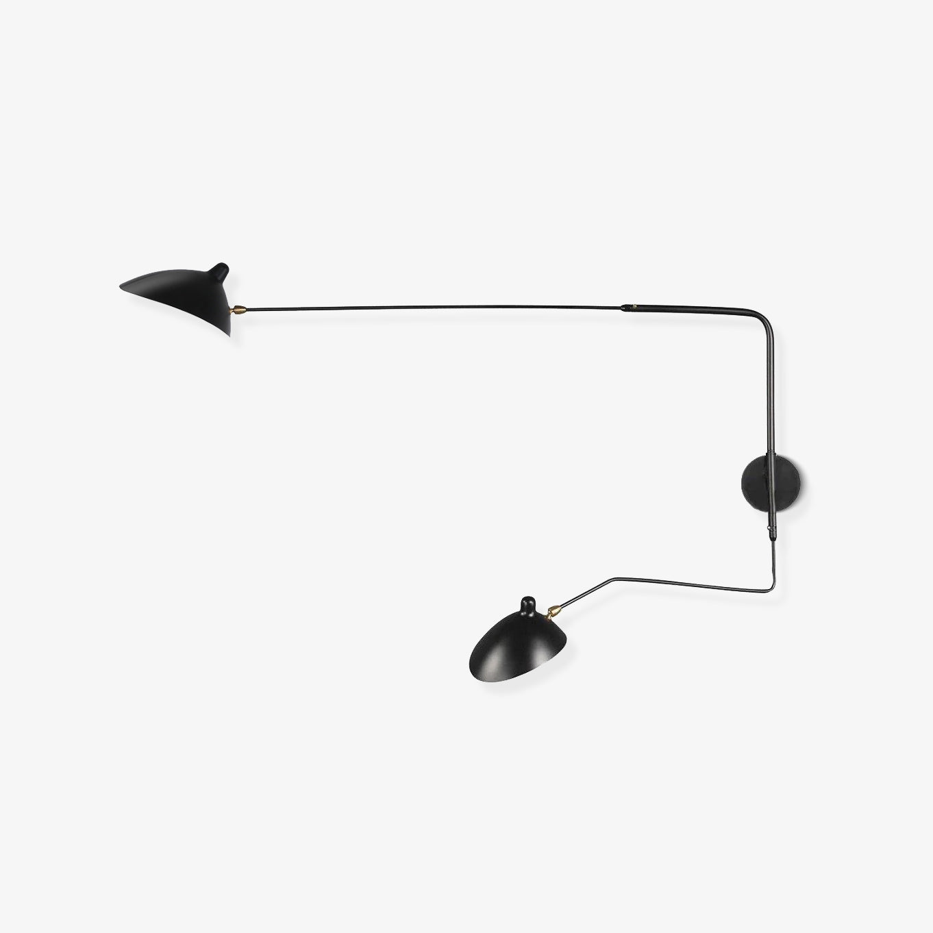 Äkta Serge Mouille Vägglampa – Designer Minimalistisk Sconce