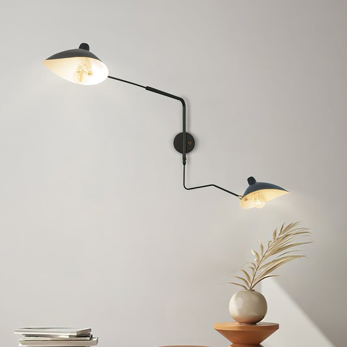 Äkta Serge Mouille Vägglampa – Designer Minimalistisk Sconce
