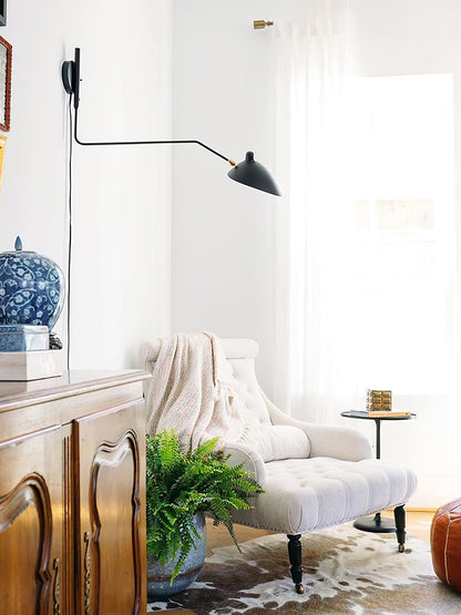 Äkta Serge Mouille Vägglampa – Designer Minimalistisk Sconce