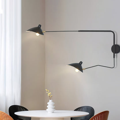 Äkta Serge Mouille Vägglampa – Designer Minimalistisk Sconce