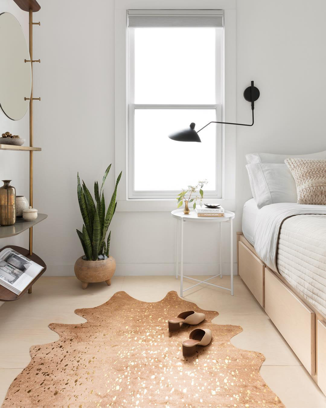 Äkta Serge Mouille Vägglampa – Designer Minimalistisk Sconce