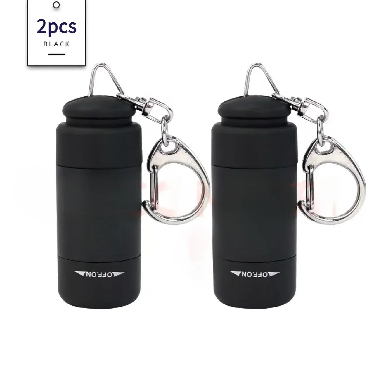 Carvallo Mini LED fackla med nyckelring | USB-laddning | Vattentät &amp; Ultralätt | 5,2 × 2,1 cm