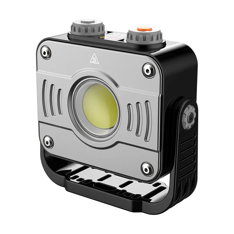 Carvallo Arbetsstrålkastare | 8000 mAh Batteri | Steglöst Dimmbar & Återuppladdningsbar | COB-LED Campingljus med Hängare & Magnet