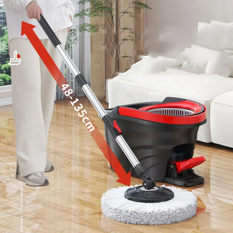 Carvallo Clean Mop Komplett mopp-set | vrid-twist-design | med easy-start-urvridningssystem | inklusive hink