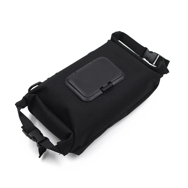 Carvallo Hängeväska för fuktiga servetter | Av Oxford-tyg | Bärbar dispenser för utomhus & kök | 24 × 14 cm