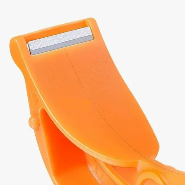 Carvallo Fingeravskärare | Rostfritt stålblad | Ergonomisk & Kompakt | För Frukt & Grönsaker