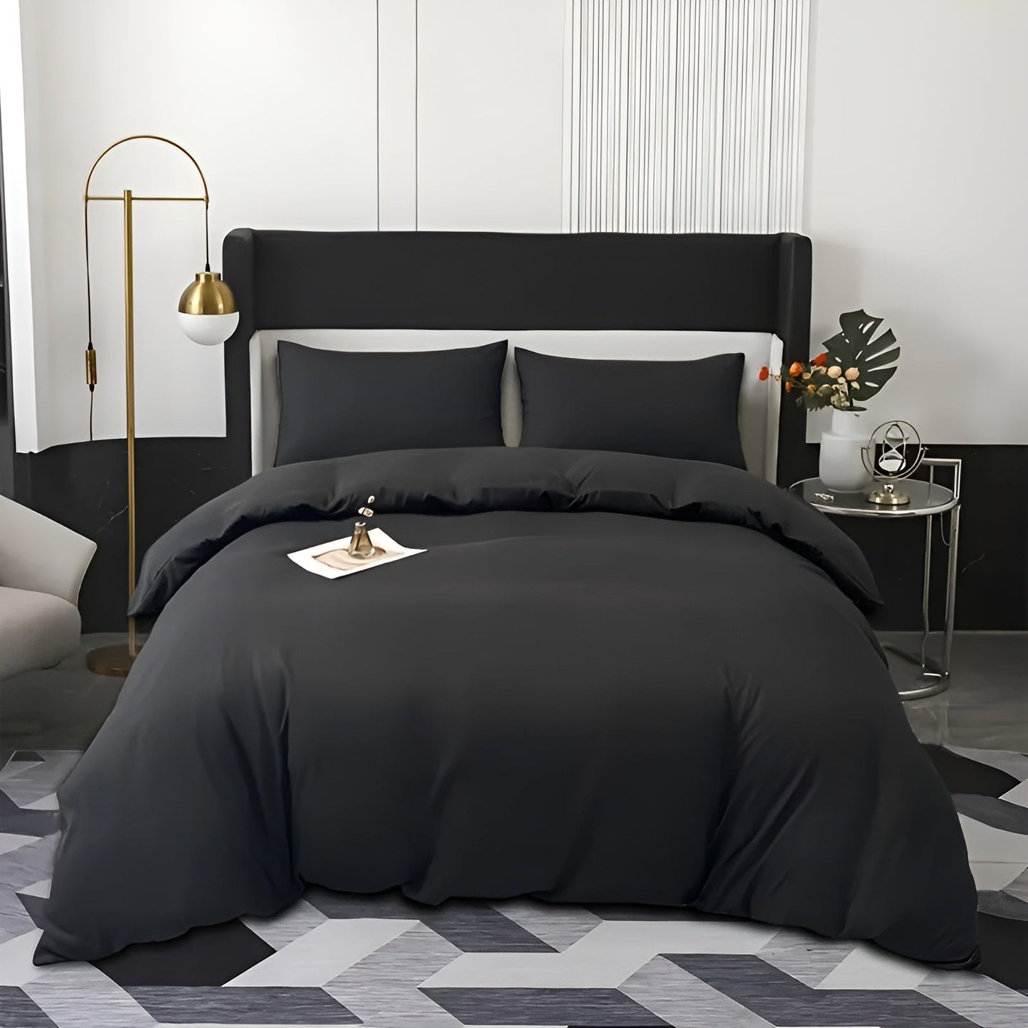 3-delad Borstad Duvet Täcke Set