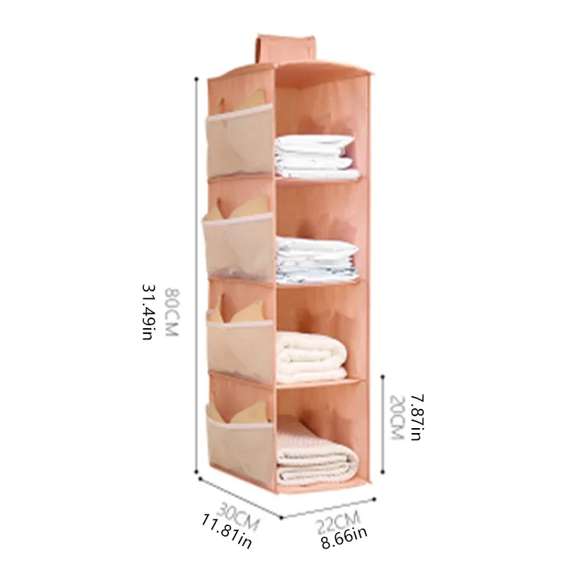 Carvallo Underklädesorganisatör ClosyNest AirFold | Fällbar förvaringspåse för underkläder, BH:ar & strumpor | Flerlagig & Tvättbar