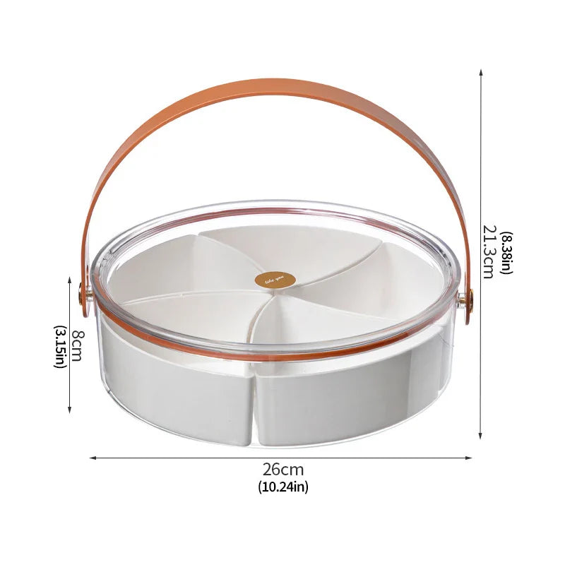 PicnicPal - hållbar indelad bricka för enkel presentation av snacks