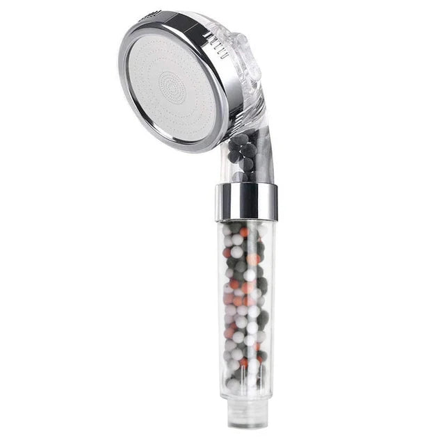 Högtrycks-duschhuvud med 3 funktioner &amp; anjonfilter – vattensparande &amp; uppfriskande som ett spa