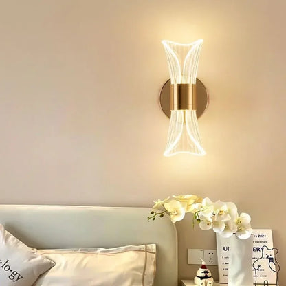 GlowCurve - Modern LED Vägglampa För Sovrum och Vardagsrum