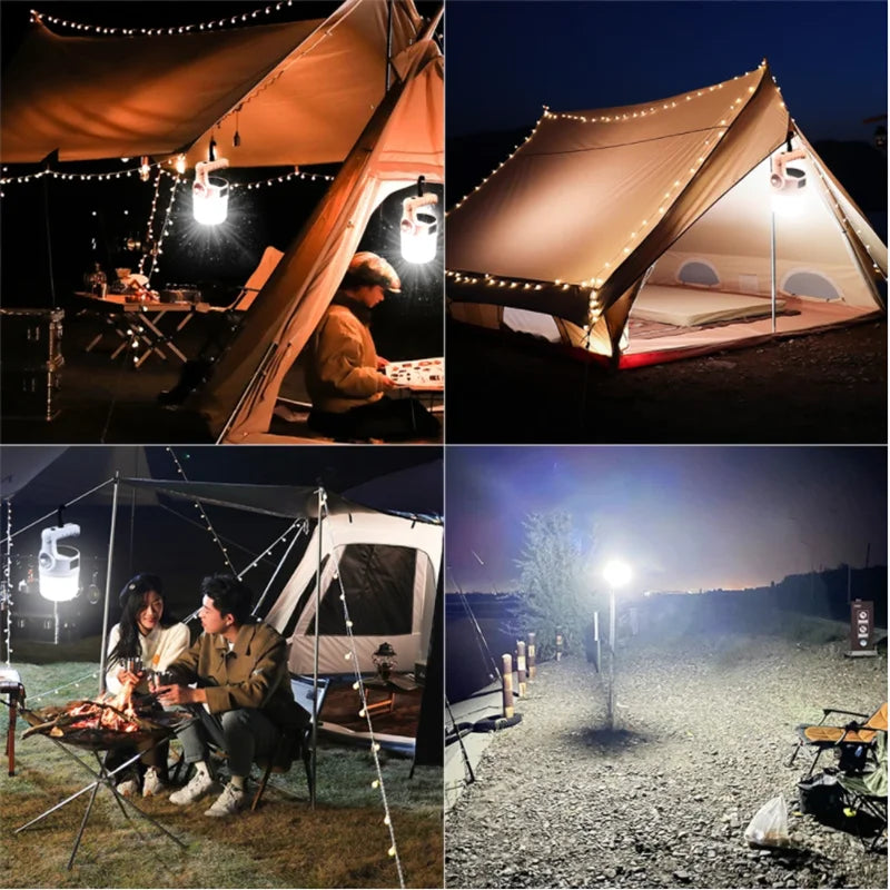 Carvallo-Campinglampa LumiCamp Carvallo | USB-uppladdningsbar & ficklampfunktion | Bärbar & Stark | För tält, utomhus & nödsituationer