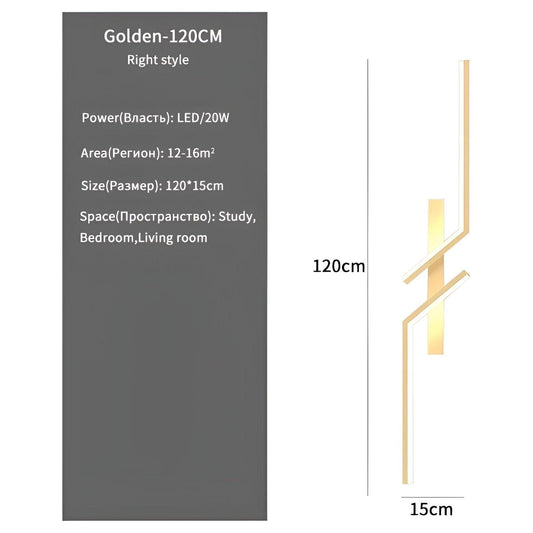 ModernLine Light - Modern minimalist background decoration LED wall lamp