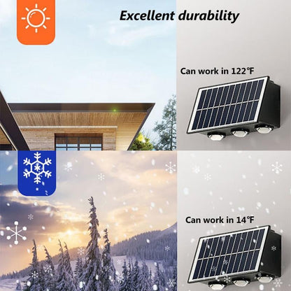 Solenergidriven Vägglampa – Energibesparande Utomhus LED-lampa