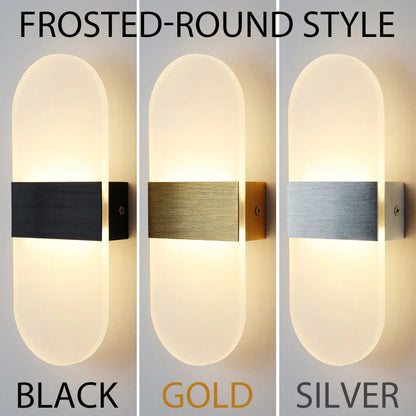 Modern LED Akryl Vägglampa – Nordisk Väggsconces Belysning för Heminredning, Stiliga Energisnåla Vägglampor