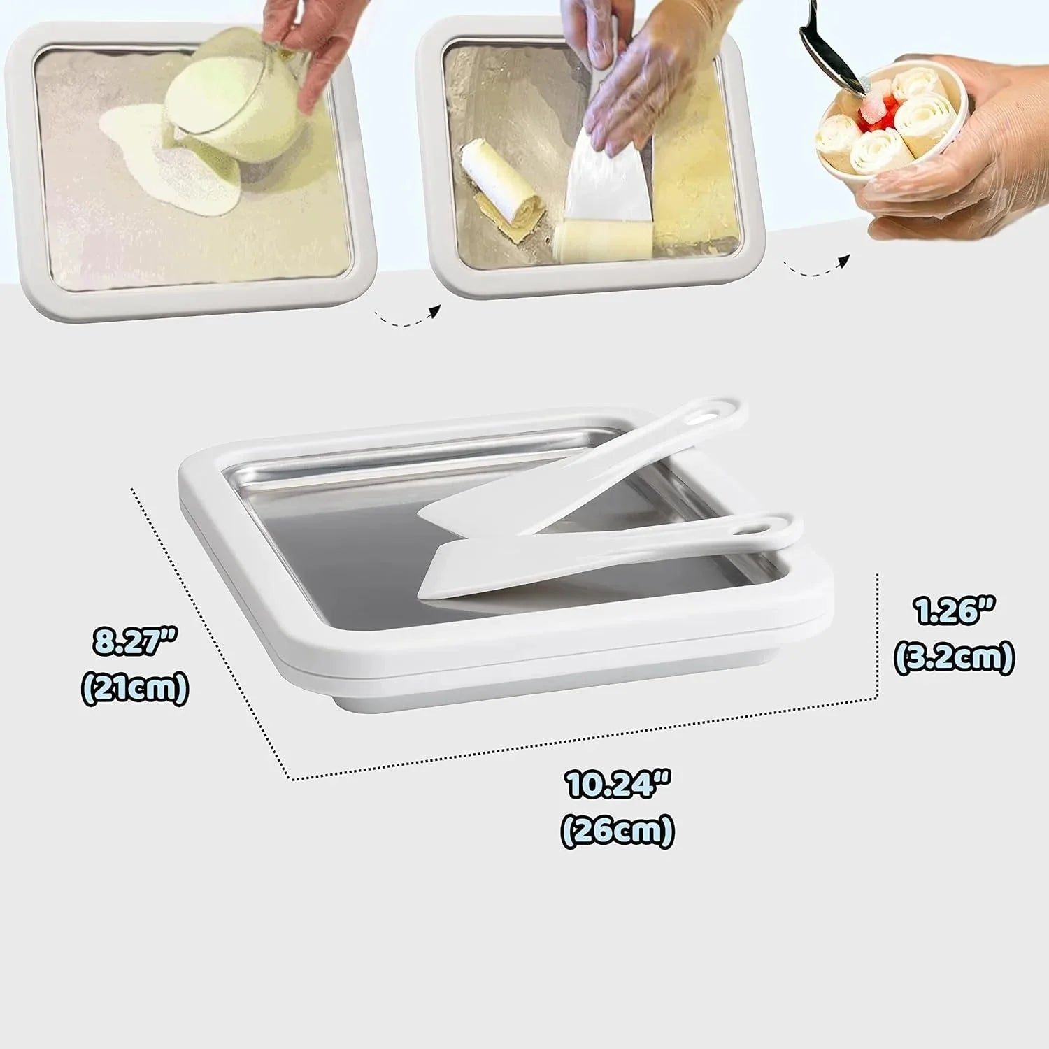 Mini Eisrullar Platta för Hemmet