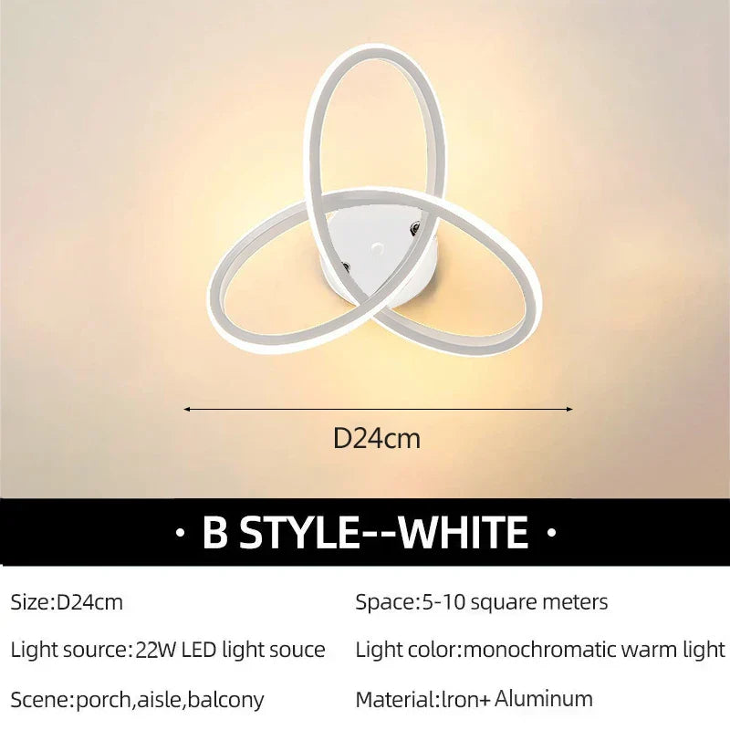 LuxeLED - Modern Taklampa för Sovrum och Vardagsrum