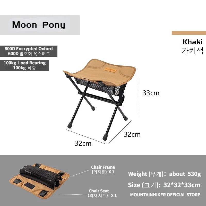Carvallo Ultralätt Fällstol för Utomhus & Camping | Kompakt & Bärbar | Aluminiumlegering | För Vandring, Fiske & Resa