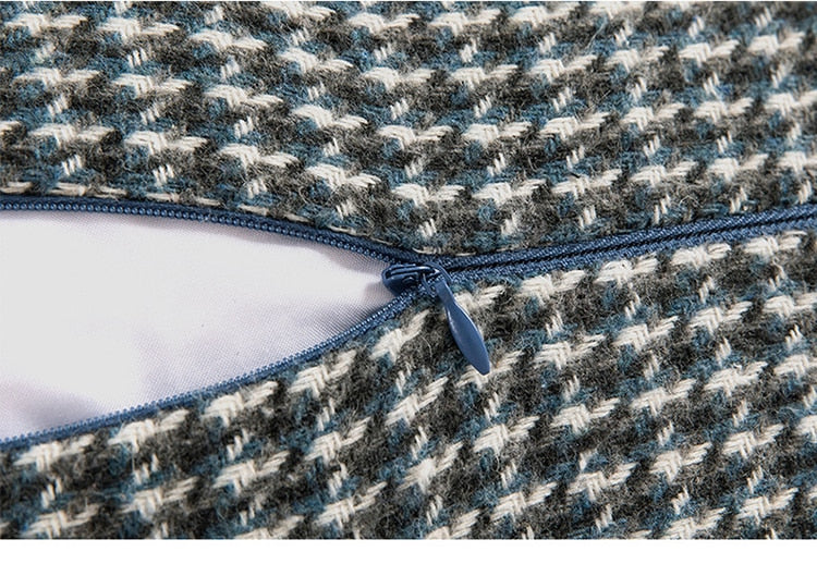 Carvallo – Klassisk Houndstooth Kuddöverdrag med Tidlös Elegans