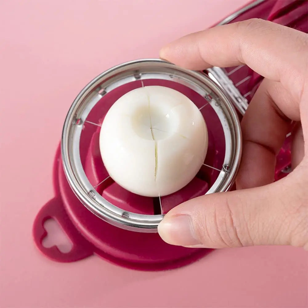 Carvallo DuoSlice | 2-i-1 skärfunktion | rostfritt ståltråd & halkfri bas | För ägg & frukt