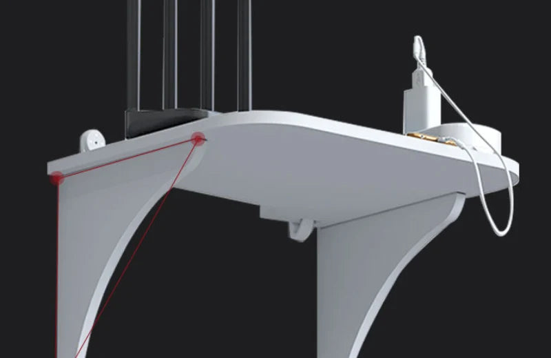 Carvallo Organizer | Svävande väggställ utan borrning | Dold hållare för WLAN-router, TV-låda & tillbehör | PVC, Vit | 30 × 15 × 12 cm
