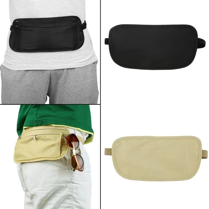 Carvallo midjeväska SafePouch | Osynlig bältesväska för pass och pengar | Platt &amp; Säker | 26×13 cm | För resor &amp; sport