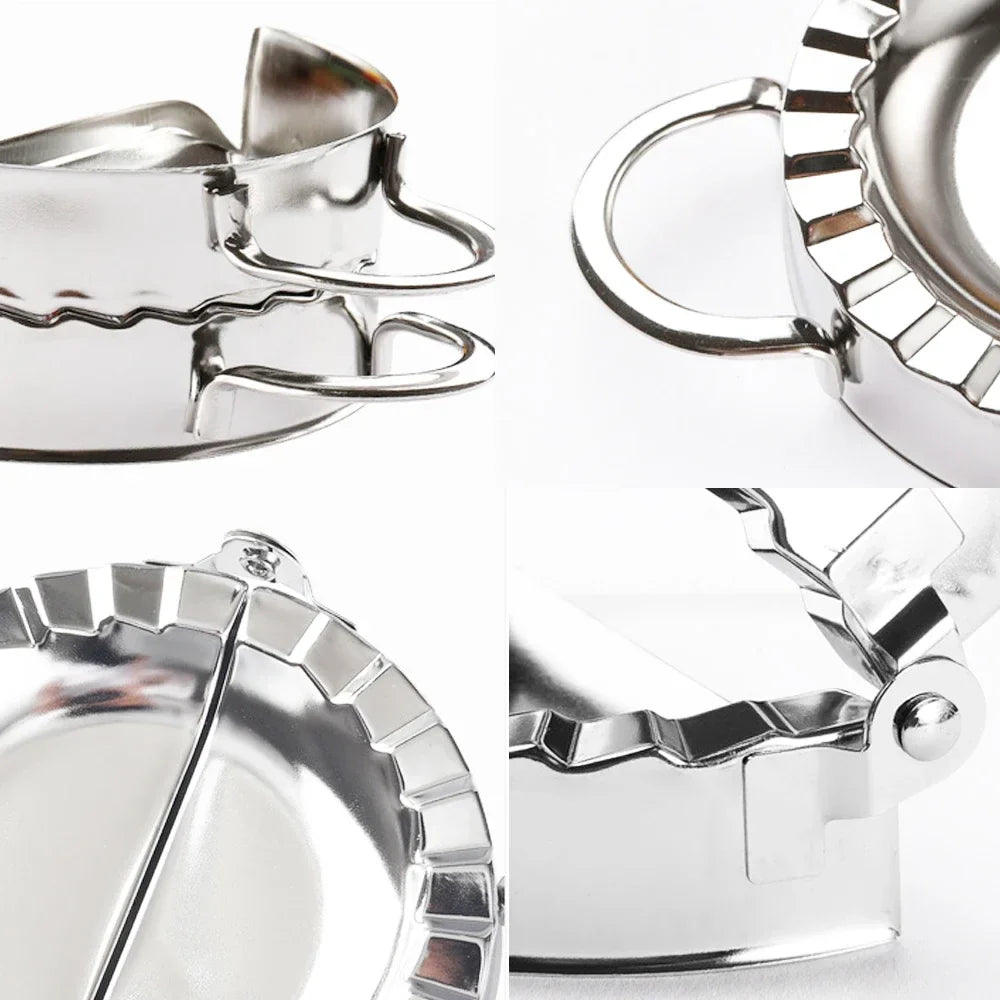 Carvallo DumpliChef | Rostfritt stål Maultaschen- & Ravioliformar | 7,5 cm & 9,5 cm Ø | För Jiaozi, Empanadas & mer