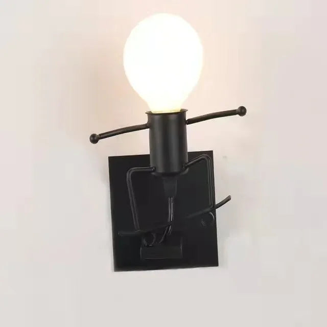 RobotLjus - Modern Vägglampa för Barnrum