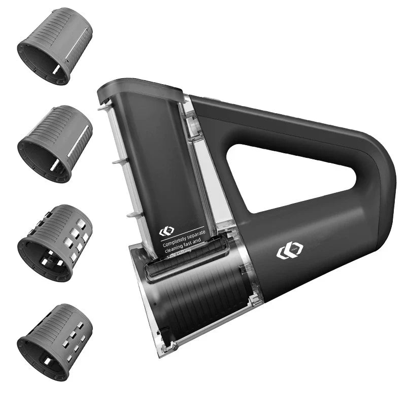 Carvallo SlicePro 40W Elektrisk osthyvel & grönsaksskärare | 4 skärinsatser | Kompakt & kraftfull