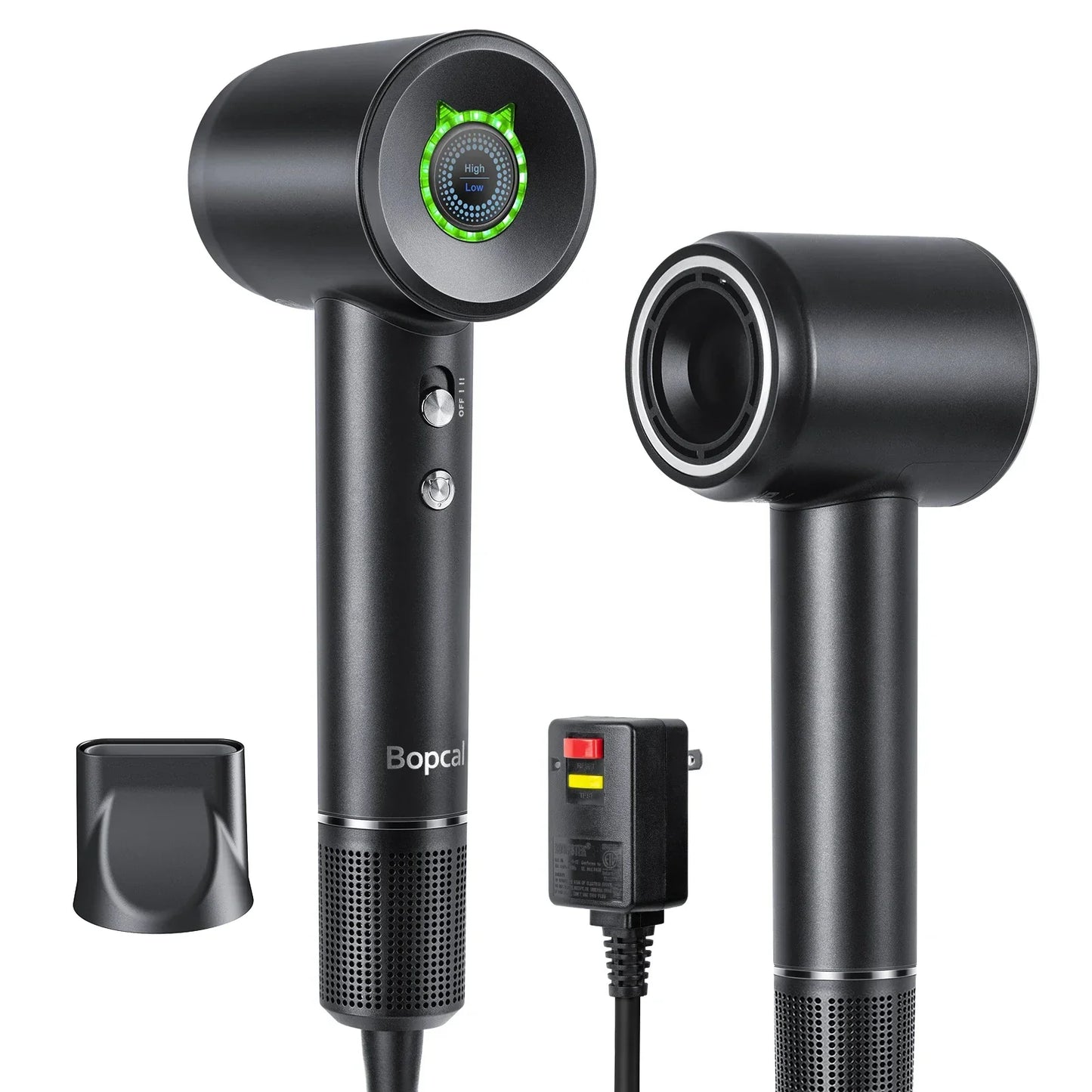 Carvallo-Haartrockner Airstra Nova | 110.000 O/min | 200 mil Negativ-Carvallo | 220 V | 1600 W | Proffsfön med kalluftsfunktion