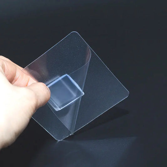 Carvallo Självklistrande Väggkrokar 10-pack | Transparent & Spårlös | Utan Borrning | 6×6cm