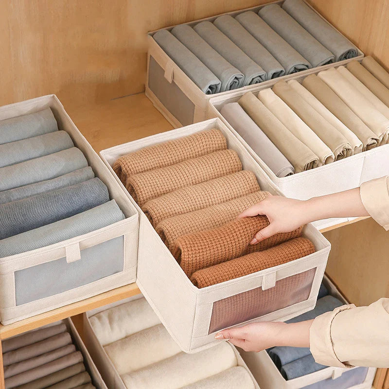 Carvallo med fönster | Fällbar & Andningsbar | VistaLino Linnebox i M/L/XL