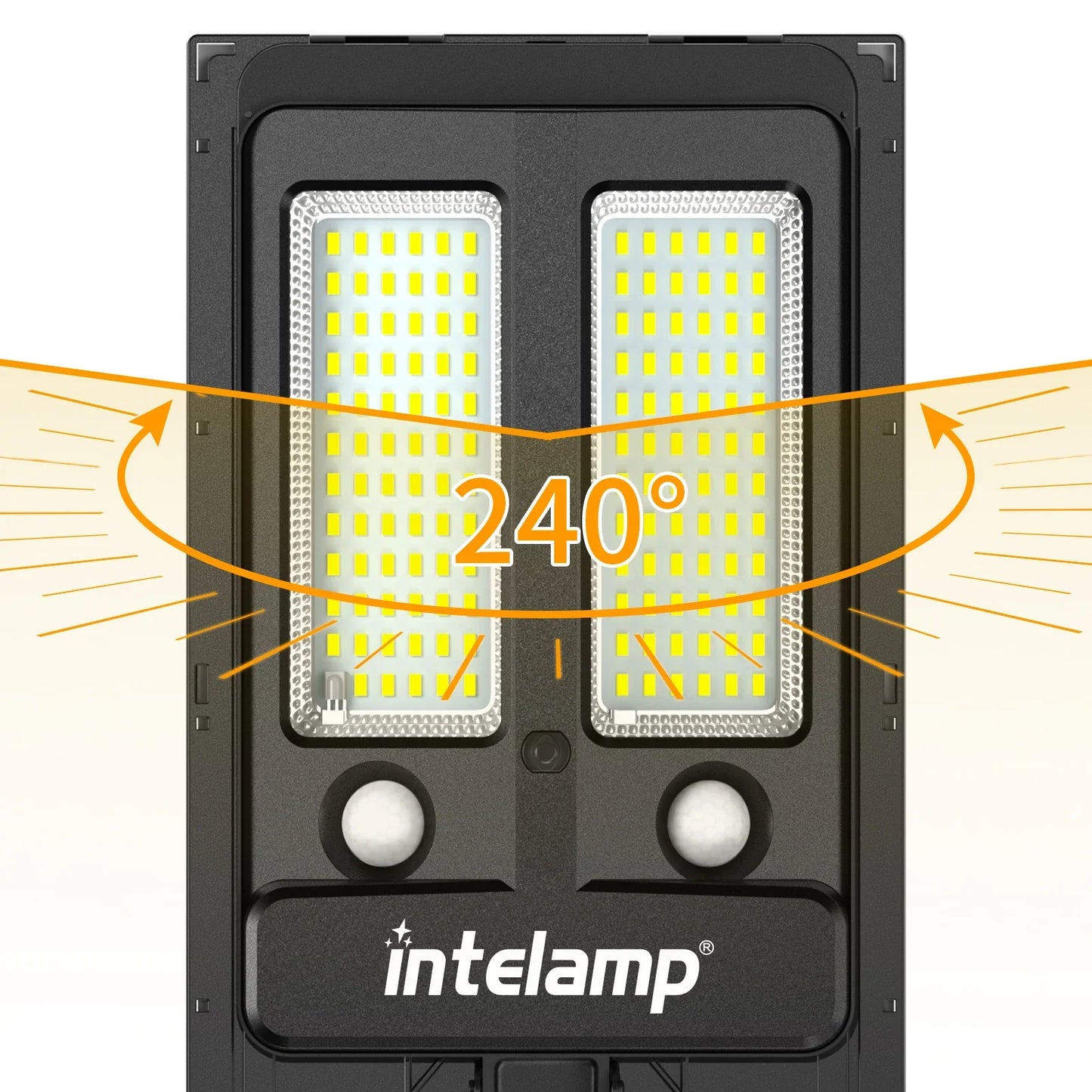 Carvallo ProLight 12000 Solar-LED-strålkastare med fjärrkontroll | Rörelsesensor upp till 30 m | 3000 lm | IP65 | För trädgård, garage och gårdsbelysning