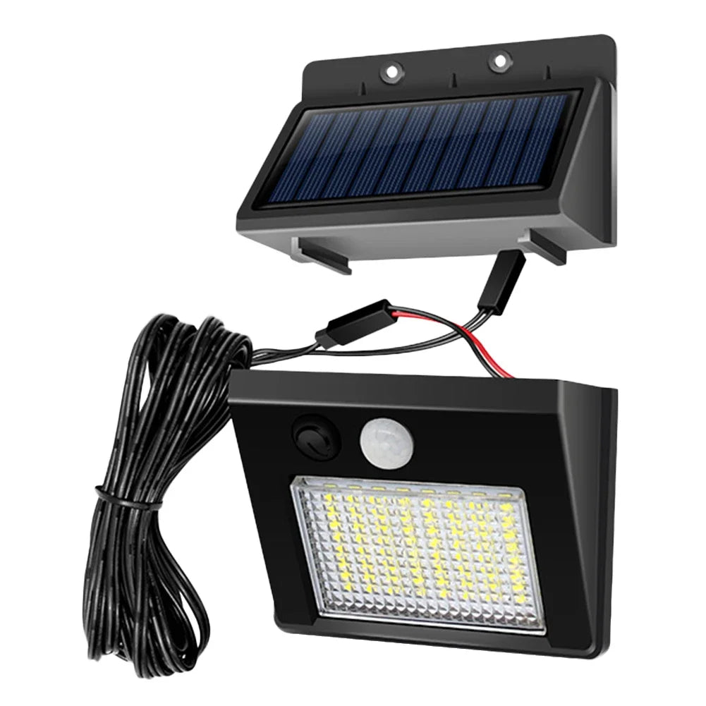 Carvallo LED Trädgårdsspotlight | 32/48 LEDs | IP65 Solarlampa med 1200 mAh Batteri | Vattentät & Automatisk – För Staket, Gård & Terrass
