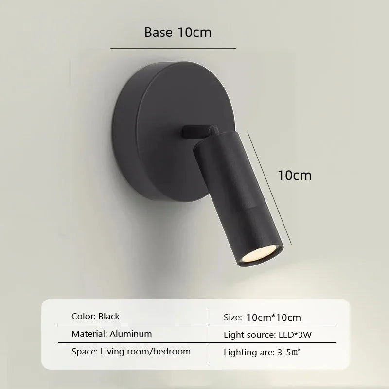 FlexiLicht - LED Vägglampa Lättläsningslampa för Sovrum, Hotell och Nattbruk