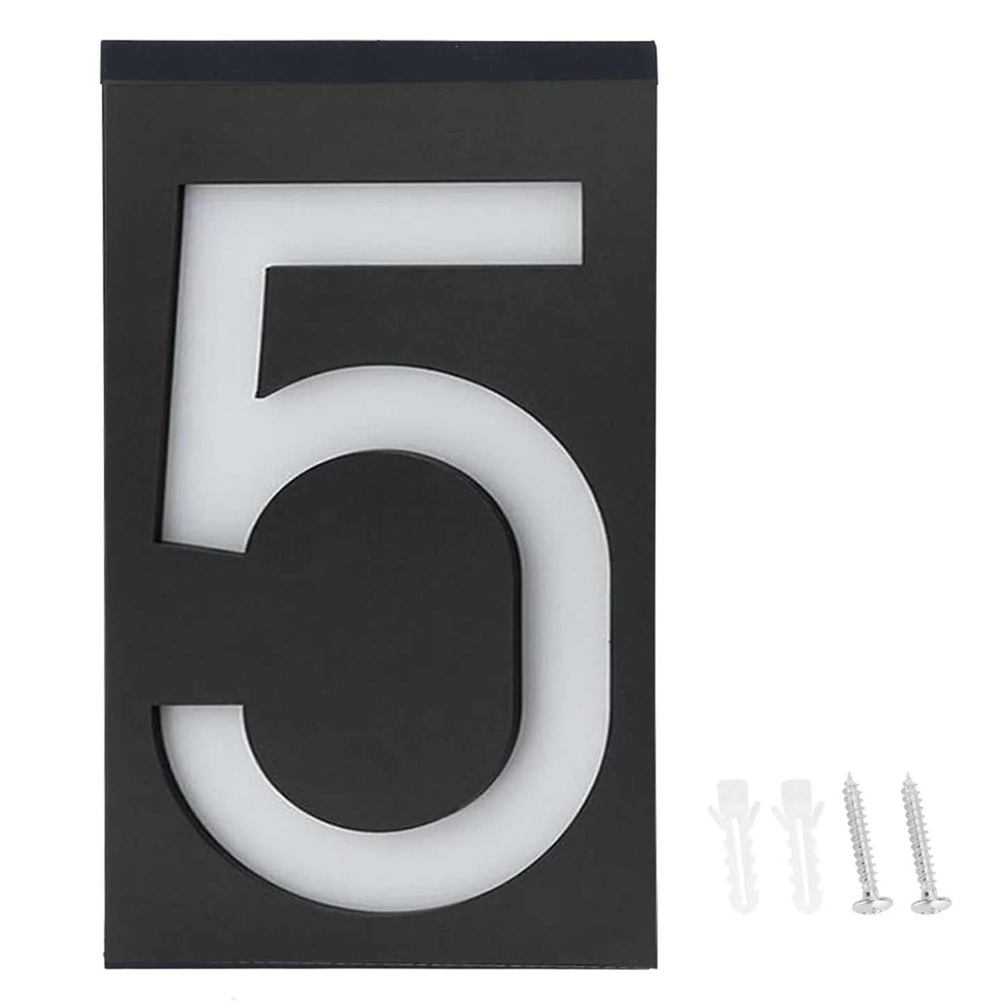 Carvallo Solar Husnummerlampa | LED Belyst | Vädertålig IP55 | Automatisk ljus vid mörker