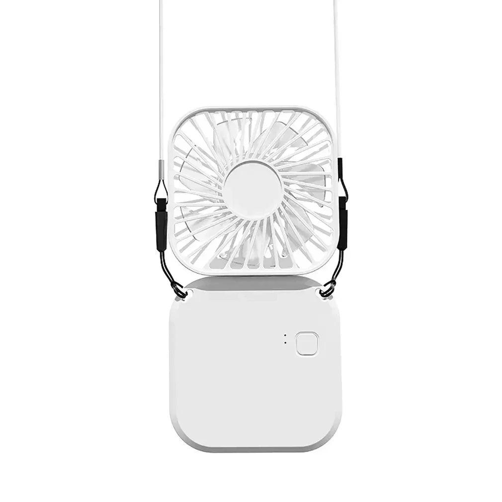 Carvallo-Ventilator AirFlip | 3-i-1 Hand-, Bord- & Halsventilator | USB-laddning | Tyst & Fällbar | 14,9×7×2 cm
