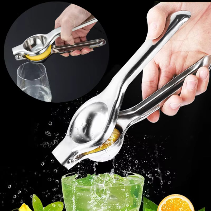 Luxora Manuell Citruspress Saftpress för Apelsiner och Citroner, Rostfritt Stål