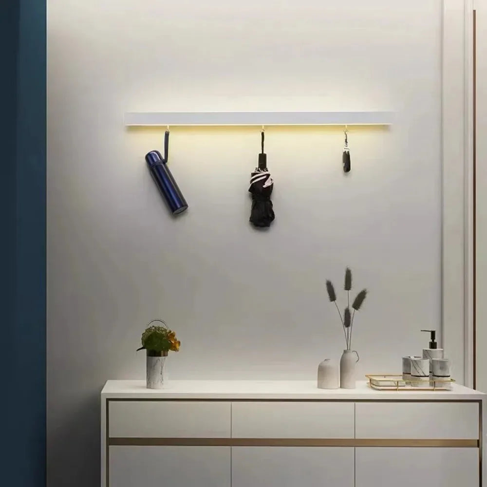 Luntheris | Modern LED-vägglampa med integrerad natt hylla