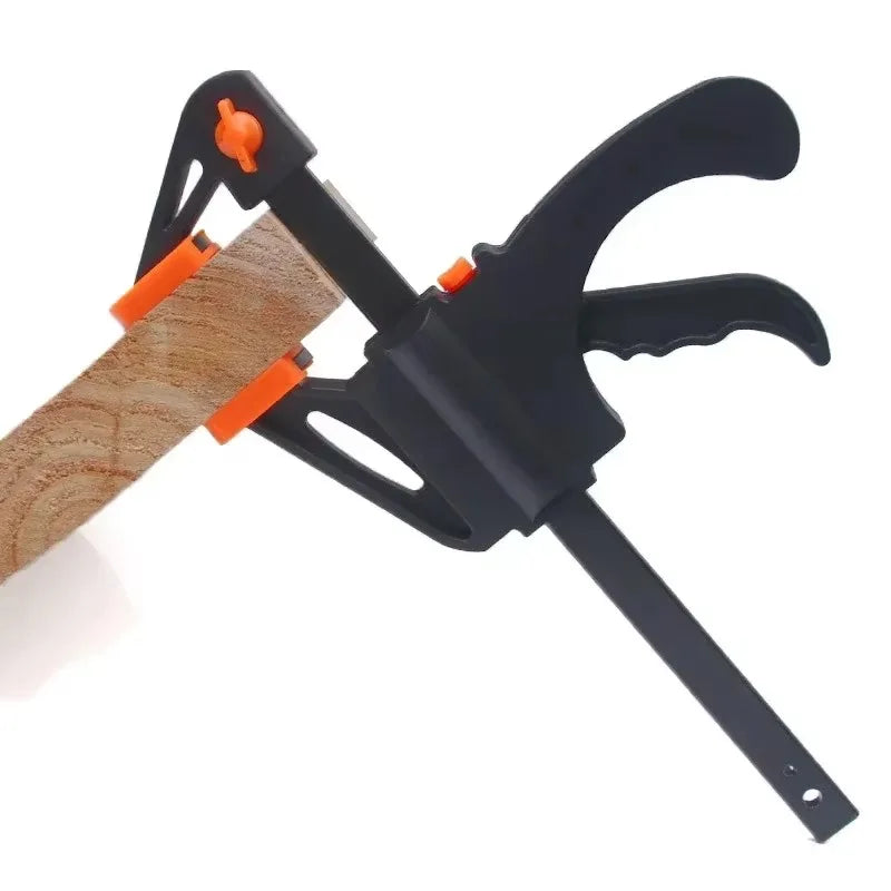 Carvallo Mini F-skruvklämma för träarbeten | Snabbspänningsklämma med spärrmekanism | 1 styck – Kompakt & robust