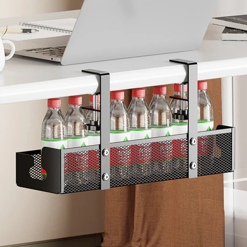 Carvallo Kabelmanagement Under skrivbordet | Metallhylla utan borrning | Kabelhållare & organiserare för kontor & kök