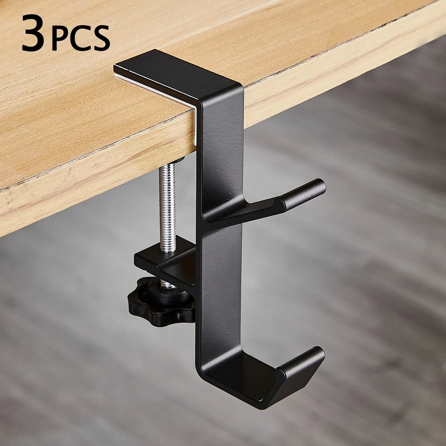 Carvallo Justerbar Skrivbordshängare | För Headset, Ryggsäck & Tillbehör | Utan borrning | Idealisk för Gaming & Hemmakontor