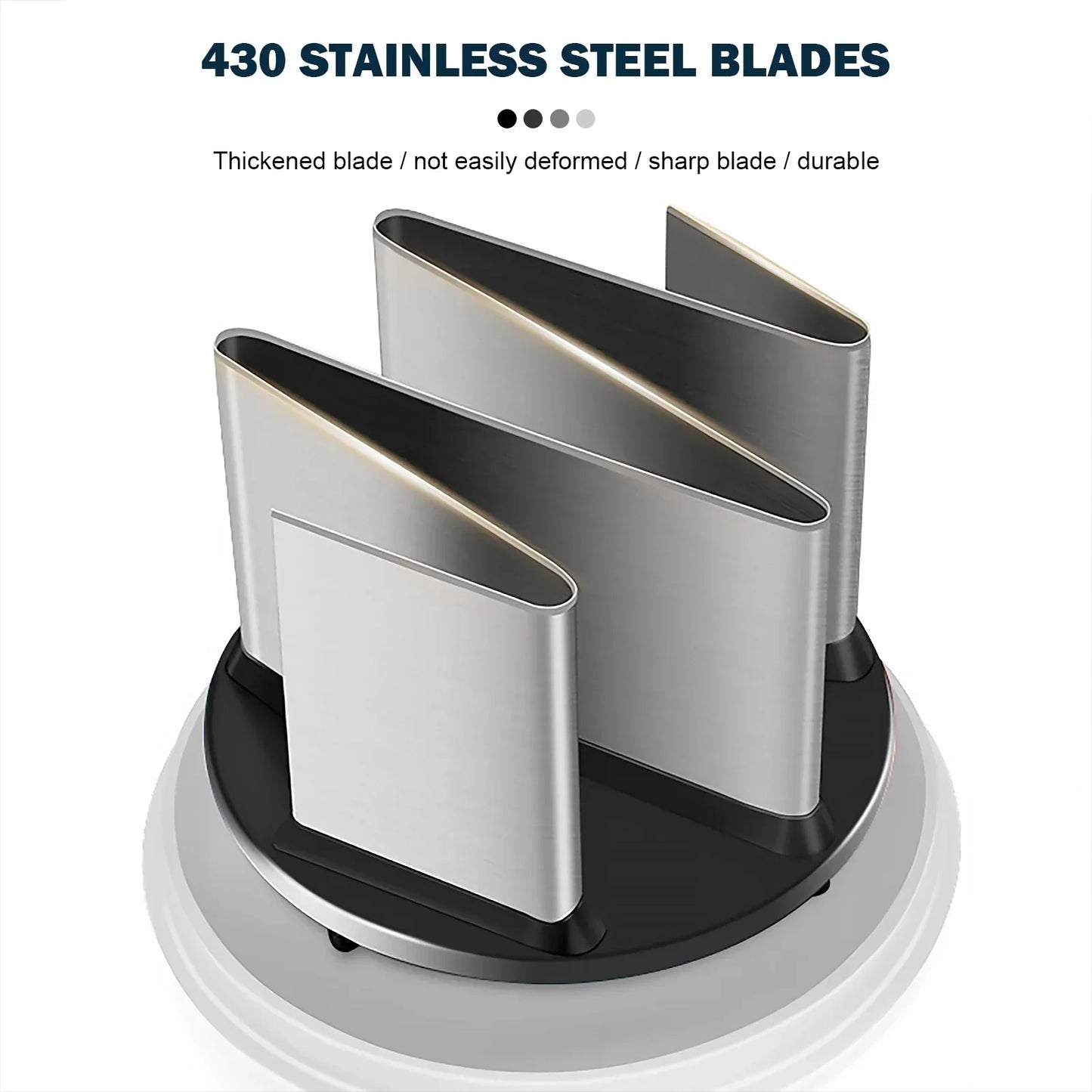 Carvallo Lök- & Grönsakshackare | Manuell köksassistent med rostfria blad | För grönsaker, nötter, örter & mer | 22 cm