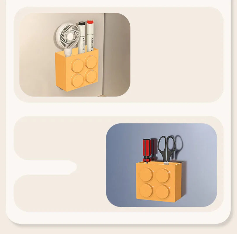 Carvallo Förvaringsbox MagnetoBox | För Kylskåp & Dörr | Med Fäste för Plastfolie