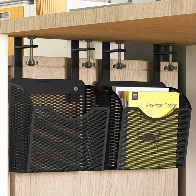 Carvallo-låda Clampix | För fastsättning utan borrning | Sidoskåp i metall | 2 storlekar | För kontor & hemma kontor