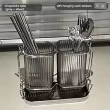 Carvallo LuxDry | Vägg- & Ståmontage | Dubbelfack för hygienisk förvaring | Rostfri & avtagbar