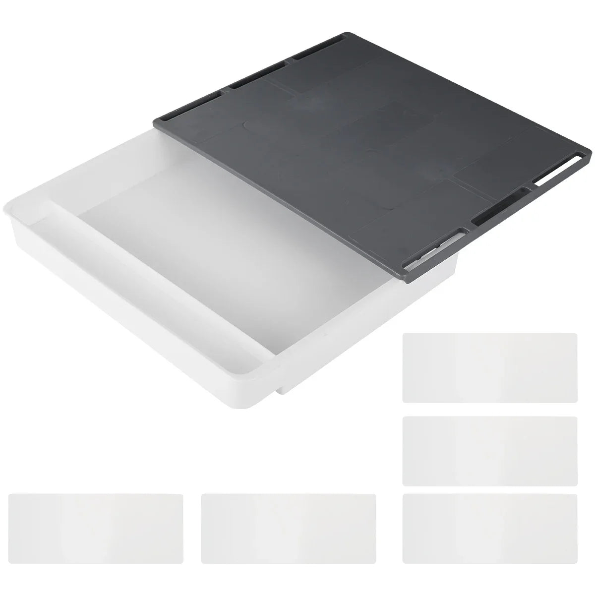 Carvallo Låda för lådor | Självhäftande & Osynlig | Under-bord Organizer för Kontor & Hem | 2L Förvaring